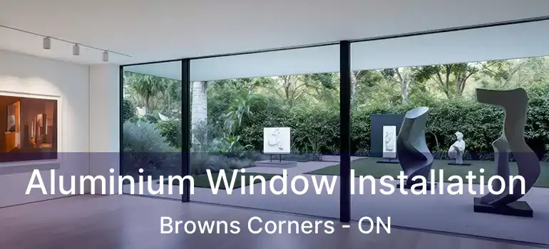  Aluminium Window Installation Browns Corners - ON