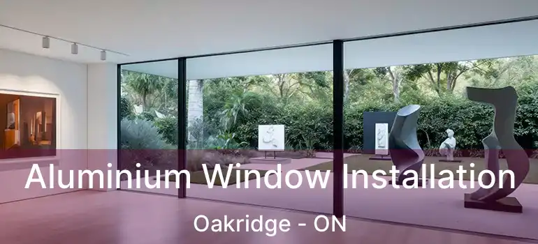  Aluminium Window Installation Oakridge - ON