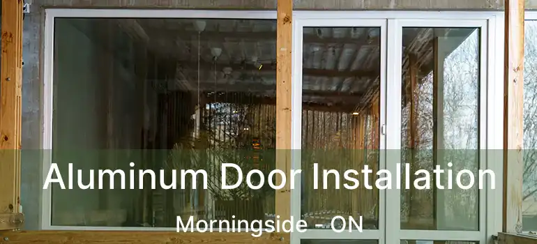 Aluminum Door Installation Morningside - ON