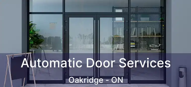  Automatic Door Services Oakridge - ON