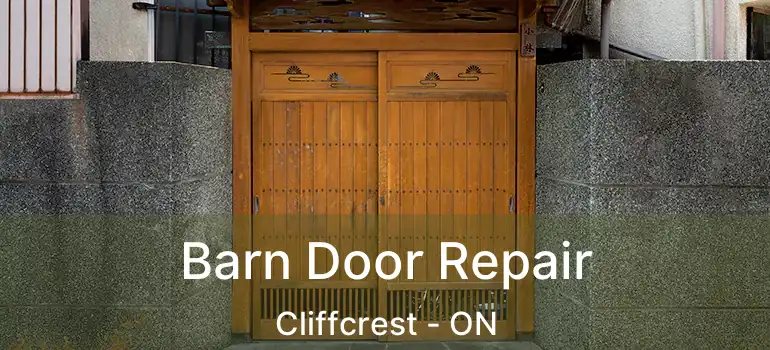  Barn Door Repair Cliffcrest - ON
