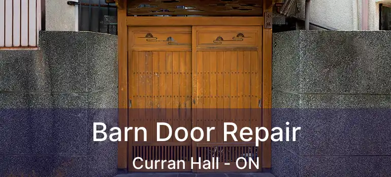  Barn Door Repair Curran Hall - ON