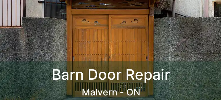 Barn Door Repair Malvern - ON