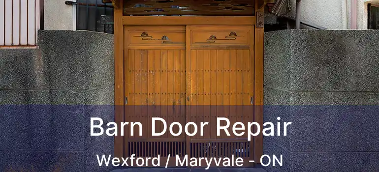  Barn Door Repair Wexford / Maryvale - ON