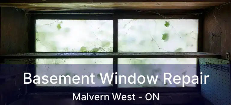  Basement Window Repair Malvern West - ON