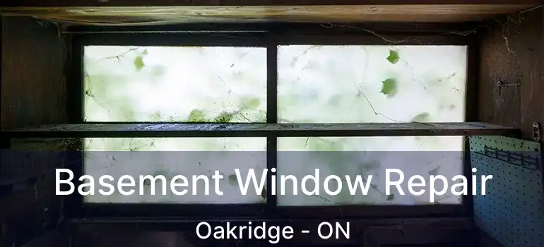  Basement Window Repair Oakridge - ON