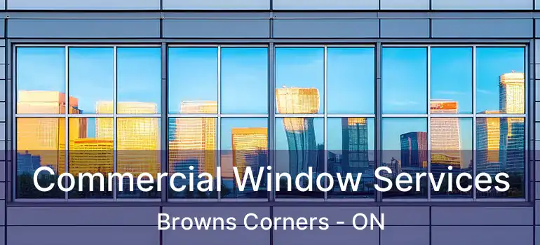 Commercial Window Services Browns Corners - ON
