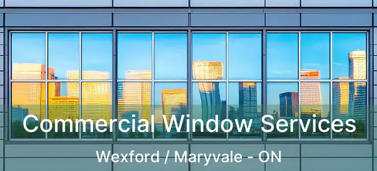 Commercial Window Services Wexford / Maryvale - ON