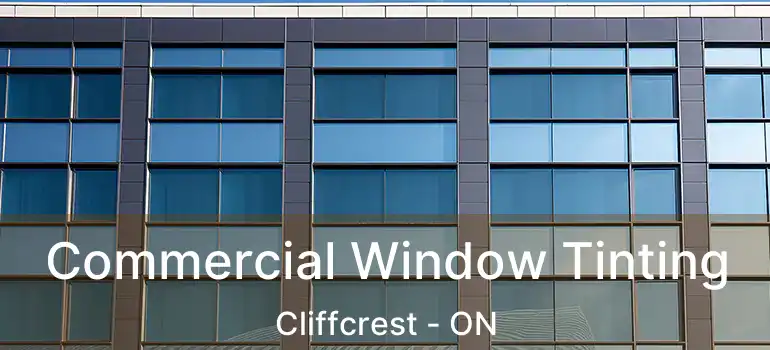 Commercial Window Tinting Cliffcrest - ON