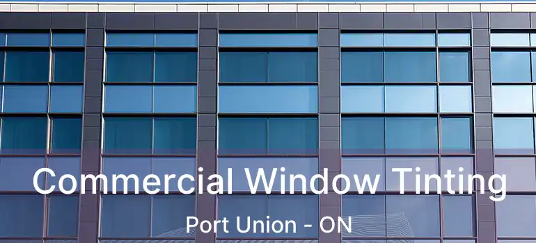 Commercial Window Tinting Port Union - ON