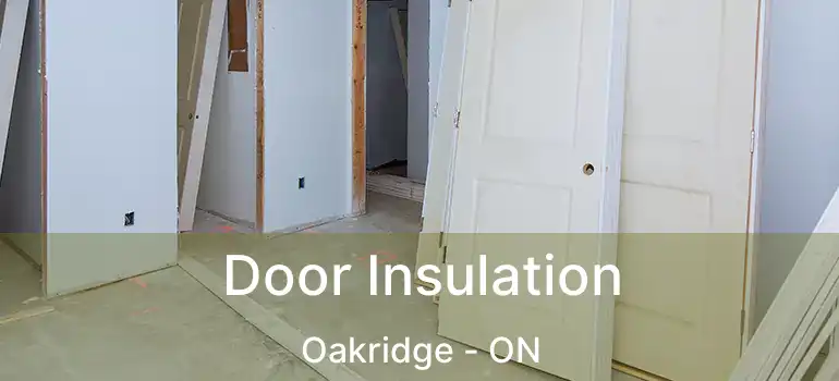  Door Insulation Oakridge - ON