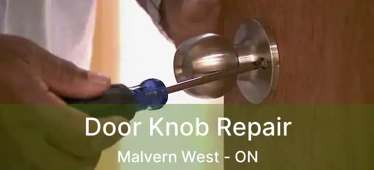 Door Knob Repair Malvern West - ON