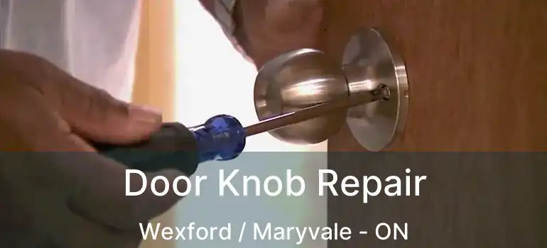 Door Knob Repair Wexford / Maryvale - ON