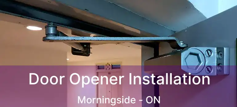  Door Opener Installation Morningside - ON