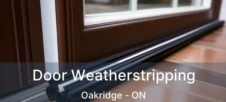  Door Weatherstripping Oakridge - ON