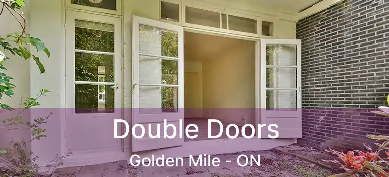  Double Doors Golden Mile - ON