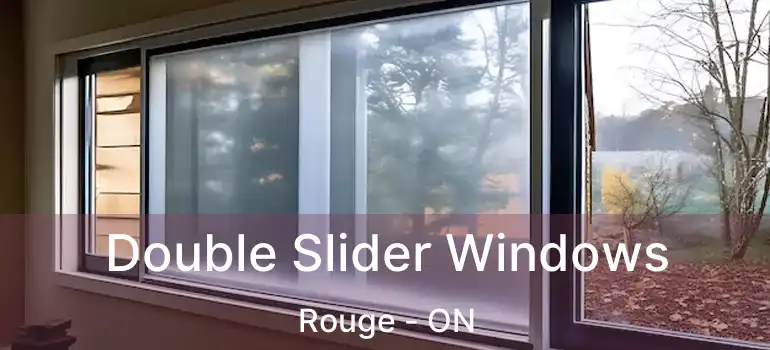  Double Slider Windows Rouge - ON