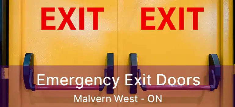  Emergency Exit Doors Malvern West - ON