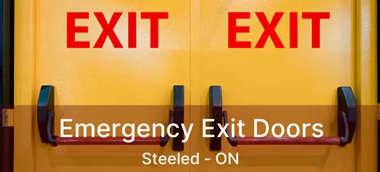  Emergency Exit Doors Steeled - ON