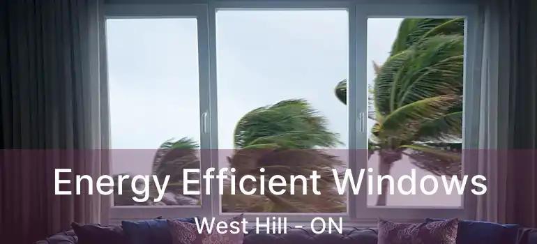  Energy Efficient Windows West Hill - ON