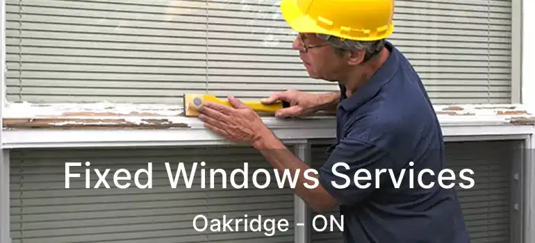  Fixed Windows Services Oakridge - ON