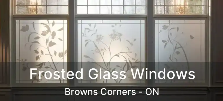  Frosted Glass Windows Browns Corners - ON
