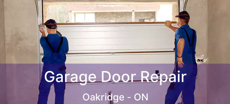  Garage Door Repair Oakridge - ON