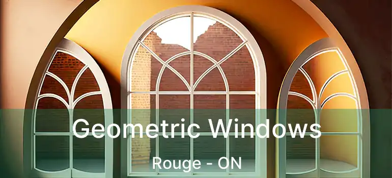  Geometric Windows Rouge - ON