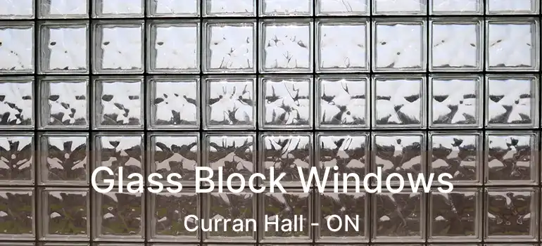  Glass Block Windows Curran Hall - ON