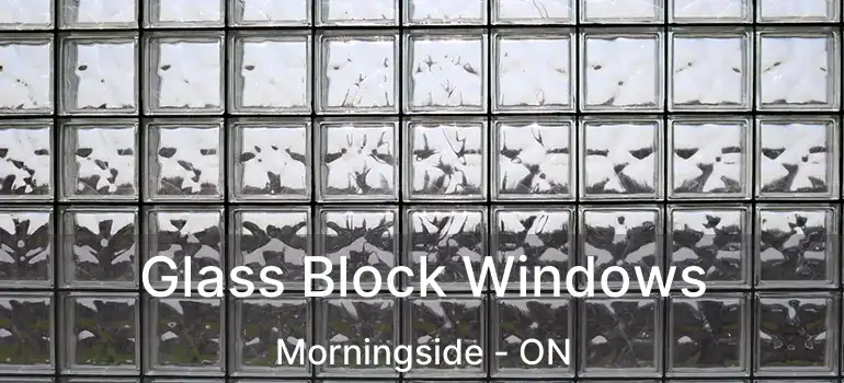  Glass Block Windows Morningside - ON