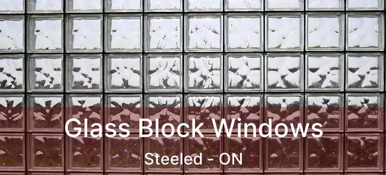  Glass Block Windows Steeled - ON