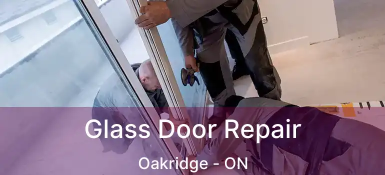 Glass Door Repair Oakridge - ON