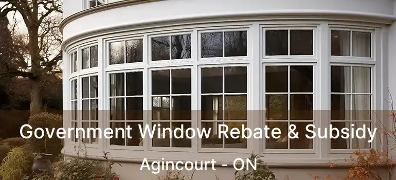  Government Window Rebate & Subsidy Agincourt - ON