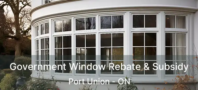  Government Window Rebate & Subsidy Port Union - ON