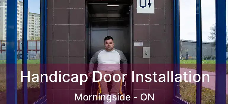  Handicap Door Installation Morningside - ON