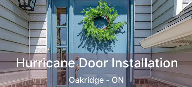  Hurricane Door Installation Oakridge - ON