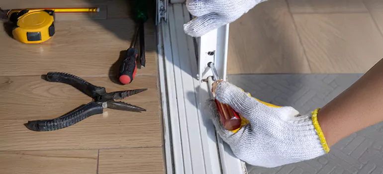Sliding Glass Door Repair in Steeled