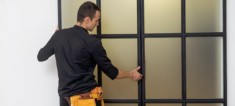 Patio French door installation in Brookside, ON