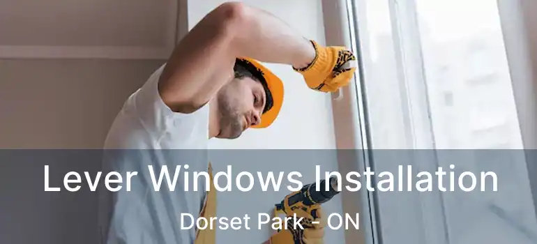  Lever Windows Installation Dorset Park - ON