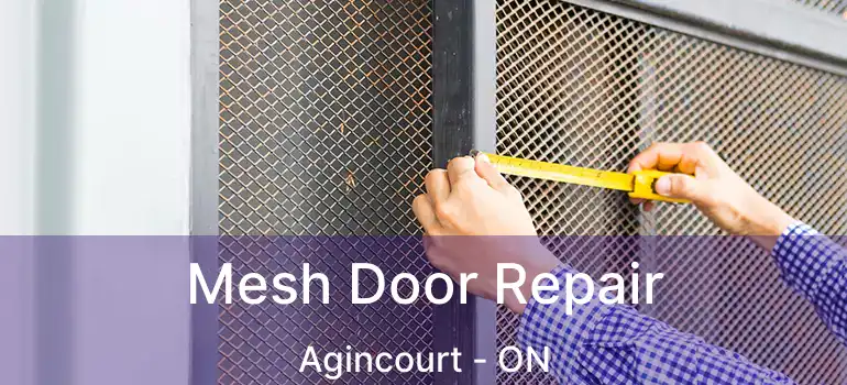  Mesh Door Repair Agincourt - ON