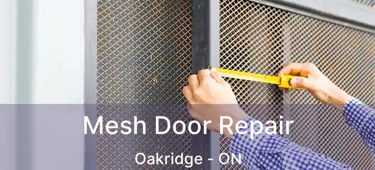 Mesh Door Repair Oakridge - ON