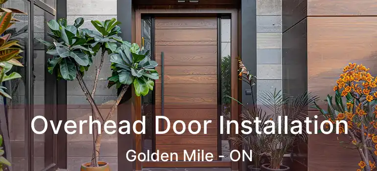  Overhead Door Installation Golden Mile - ON