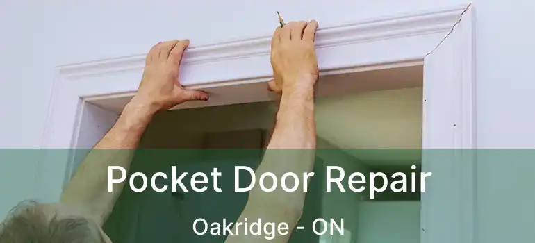  Pocket Door Repair Oakridge - ON