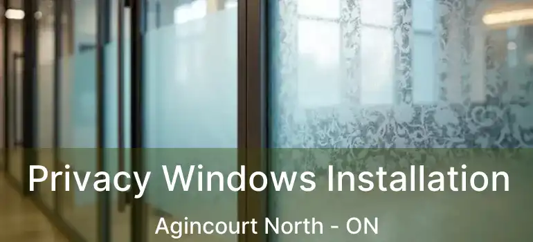  Privacy Windows Installation Agincourt North - ON