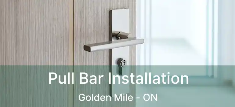  Pull Bar Installation Golden Mile - ON