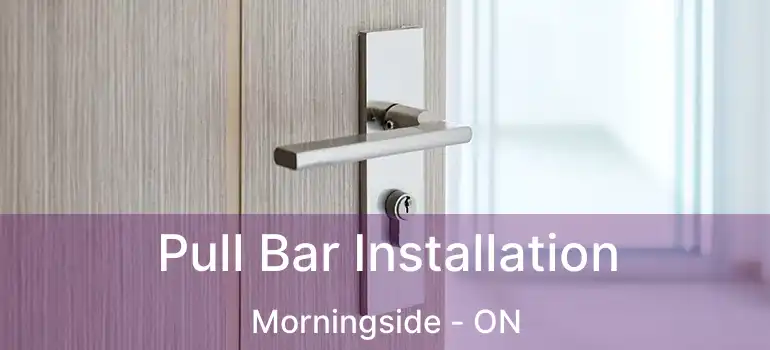  Pull Bar Installation Morningside - ON