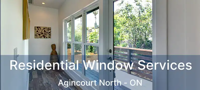 Residential Window Services Agincourt North - ON
