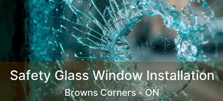 Safety Glass Window Installation Browns Corners - ON
