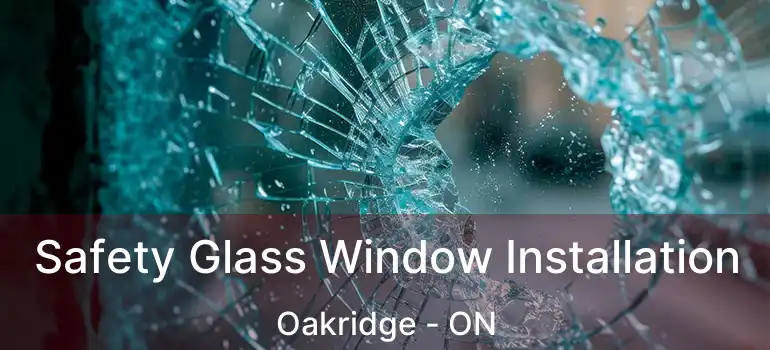  Safety Glass Window Installation Oakridge - ON
