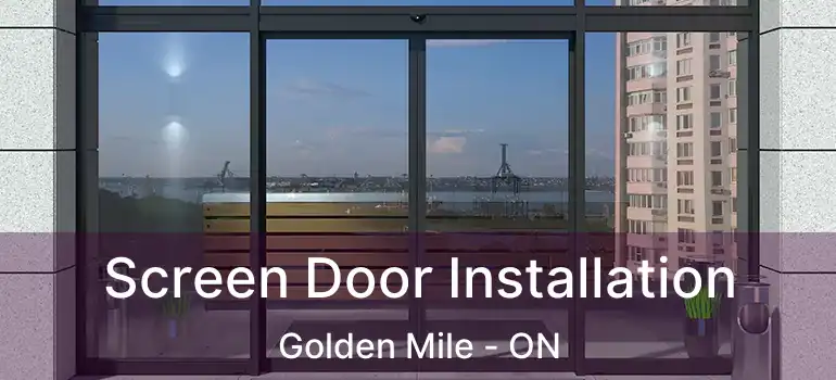  Screen Door Installation Golden Mile - ON